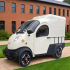 Электротрицикл грузовой GreenCamel Тендер X1200 Квадро (72V 2500W) кабина, BOX, понижающая